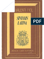 Valentí Fiol - Sintaxis Latina (1945)