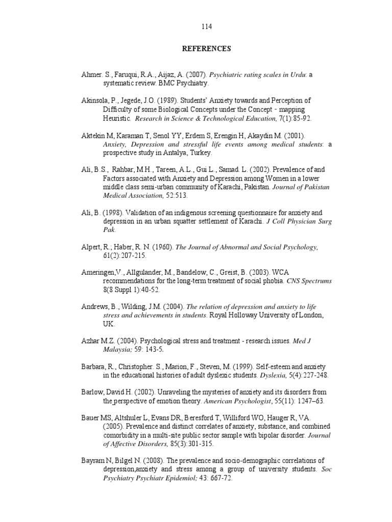 Beck Anxiety Inventory Urdu | Anxiety Disorder | Psychiatry