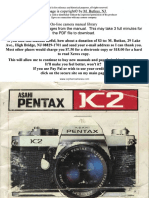 Pentax k2 User Manual