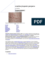 Idiopathic Thrombocytopenic Purpura