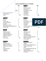 Curricula 2010 Bach. Teologia y Musica