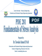 Fundamentals of Stress Analysis - Lec 04