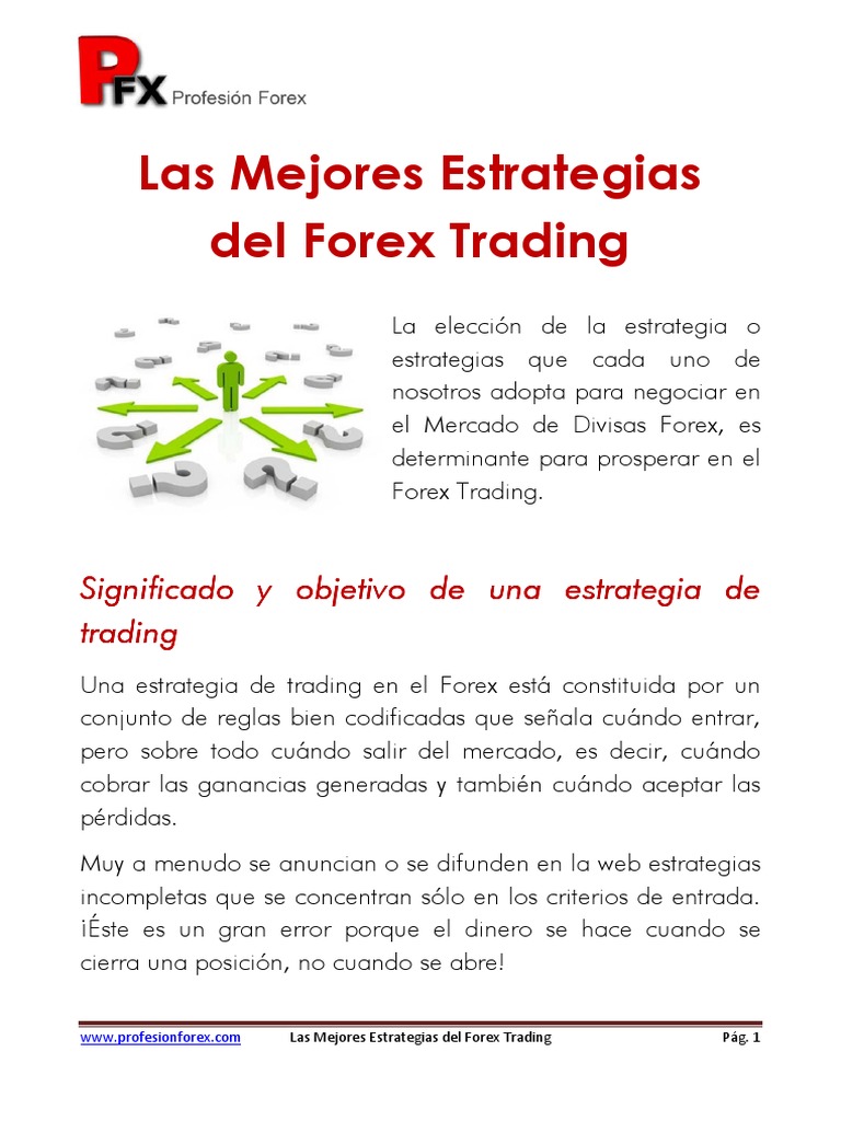Las Mejores Estrategias Del Forex Trading | PDF | Tendencia del mercado ...