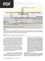 O Conceito de Território como Campo de Poder Microfísico 