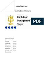 Assignment-1 International Business