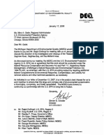 CREW: Environmental Protection Agency: Regarding Mary Gade: 2008-0107 MDEQ Letter To EPA