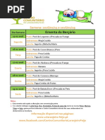 Ementa Berçário 15 a 19-02-2016