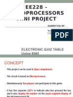 Electronic Quiz Table