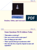 Rockets, Orbits, and Universal Gravitation
