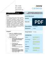 Modelo de Curriculum Vitae