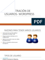 7. WORDPRESS - Administración de Usuarios