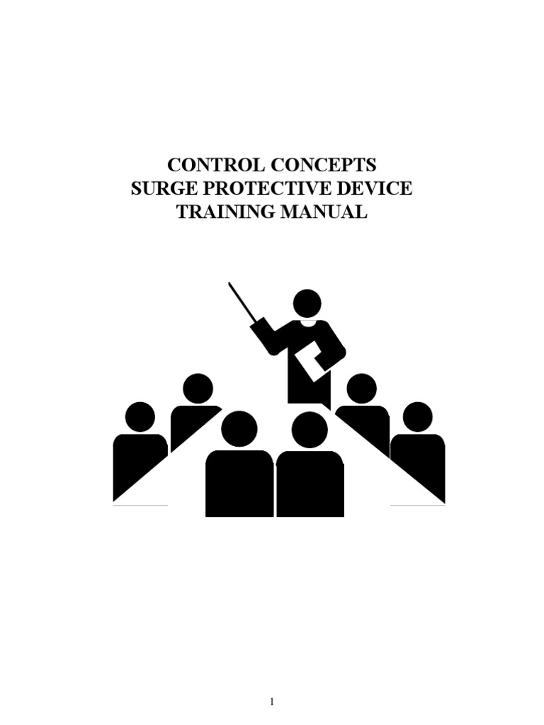 Control Concepts Surge Protective Device Training Manual PDF