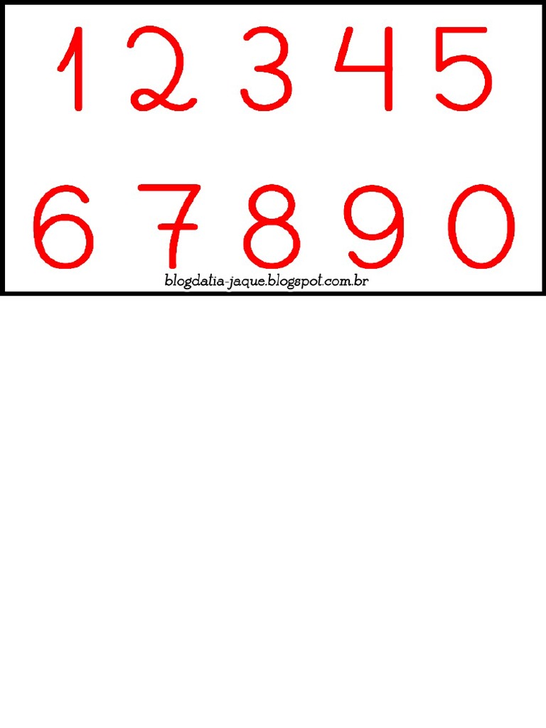 Numeros Cursivos Pdf