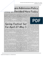 The Daily Tar Heel Wed Mar 21 1951 (New Negro Admit Policy MTG)