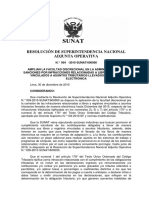 Resolución de Superintendencia Nacional Adjunta Operativa #064-2015