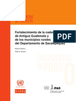Fortalecimiento de la cadena de turismo de Antigua Guatemala y de los municipios rurales del Departamento de Sacatepéquez