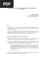 Augusto Silva Dias - ERRO SOBRE PROIBIÇÕES E ERRO SOBRE A ILICITUDE NO DIREITO PENAL SECUNDÁRIO