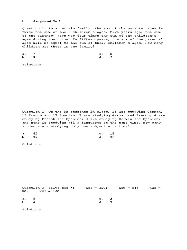 Math Problem Set with Solutions | PDF | Complex Number | Pi