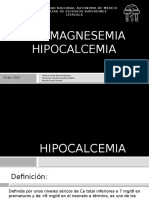 Hipomagnesemia e Hipocalcemia