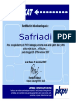 Sertifikat Safriadi