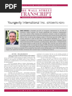 Download The Wall Street Transcript - Youngevity International Inc OTCMKTSYGYI by Youngevity International Inc SN299364629 doc pdf