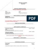 Propuesta Formato Cv Uni Uned