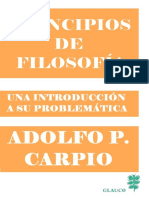 Principios de Filosofía - Adolfo Carpio