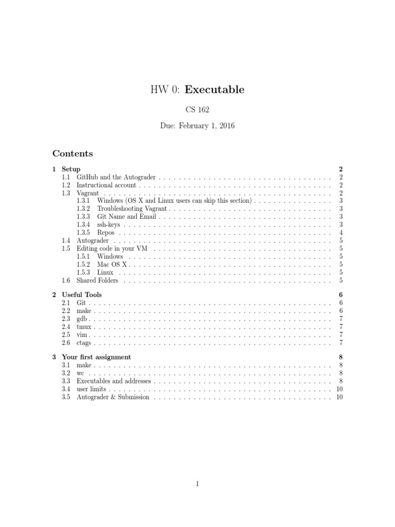 CS 162 hw0 Virtual Machine Secure Shell