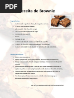 Receita de Brownie