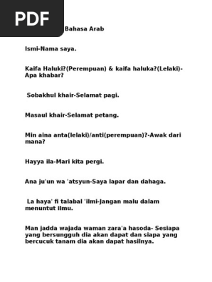 Mari Belajar Bahasa Arab Pdf