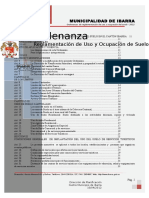 Ordenanza de Reglamentación de Uso y Ocupación de Suelo