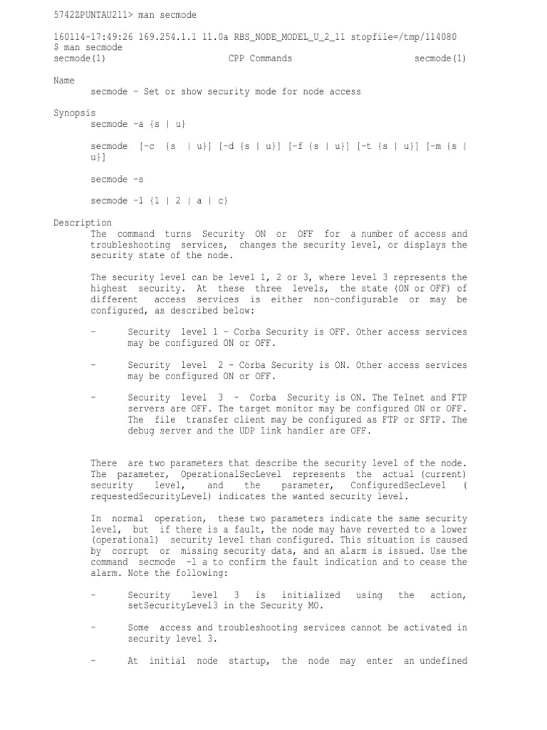 Sec Mode | PDF | File Transfer Protocol | Network Architecture
