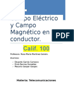 Campo Eléctrico y Campo Magnético en Un Conductor