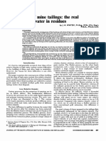 Disposicion de Relaves, El Costo Del Exceso de Agua en La Presa