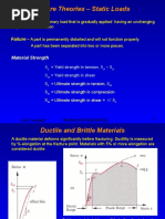 Failure Theories, Static Loads