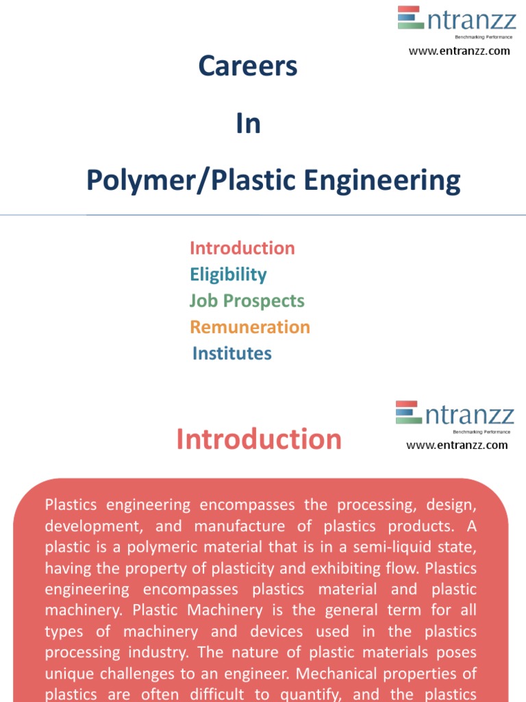 Polymer Engineering Careers Guide | PDF | Art | Technology & Engineering