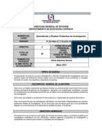 Programa Del Curso Aprendiendo A Plantear Problemas de Investigacion