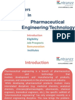 Carrers in Pharmaceutical Engineering or Technology