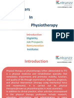 Carrers in Physiotherapy