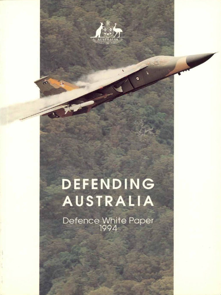 Defence White Paper 1994 PDF Australian Defence Force Military