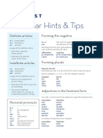 Grammar Hints for French Learners