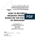 How To Become A Maqasidi Oriented Person Based On The Doctrine of Maslahah