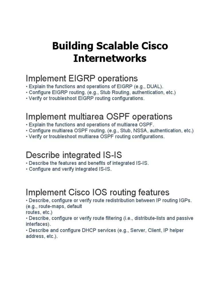 Cisco Internetworks Routing Configuration Guide | PDF