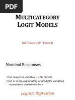 Multicategory Logit Models