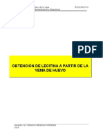 Obtención de lecitina a partir de la yema de huevo