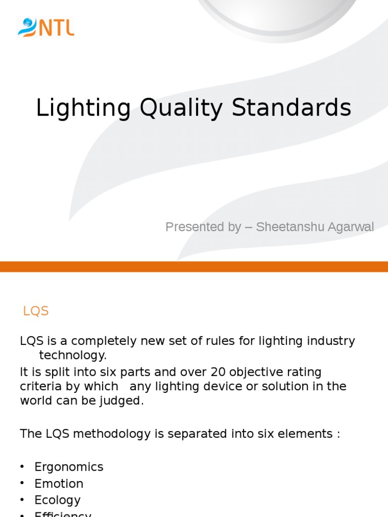 Lighting Quality Standards | PDF | Lighting | Incandescent Light Bulb