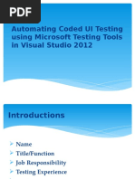 Download Introduction to Coded UI Testing by vickram_chandu9526 SN299398201 doc pdf