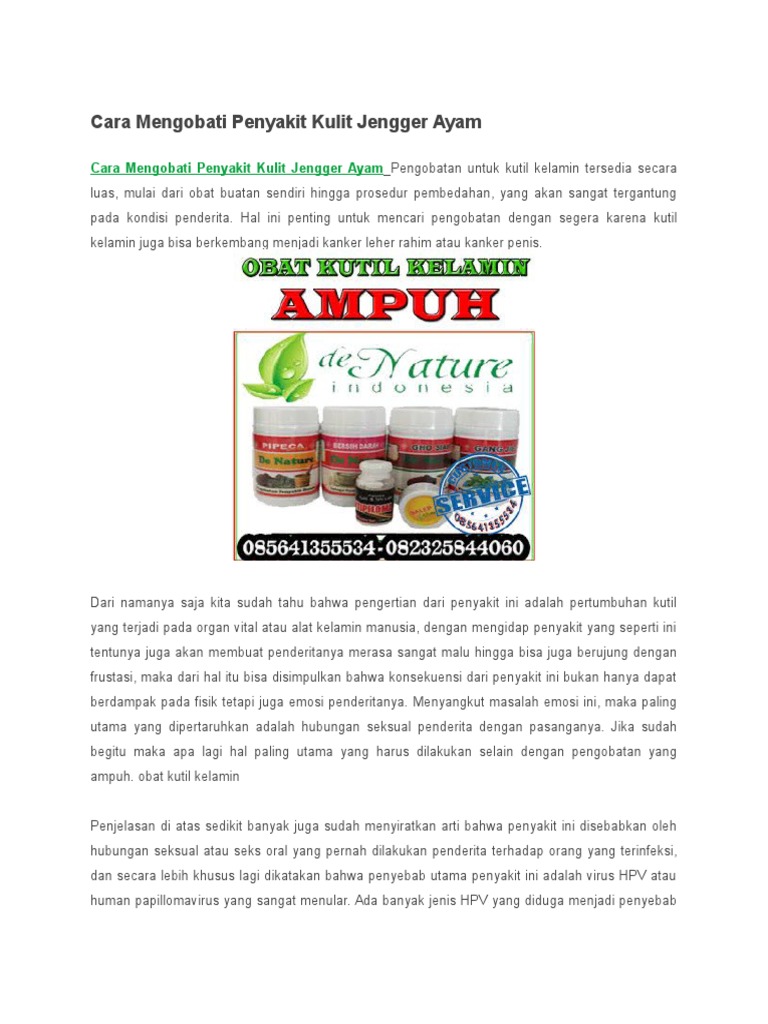 Cara Mengobati Penyakit Kulit Jengger Ayam