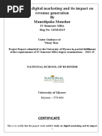 Download Final Project Report on digital marketing by Manohar Gupta SN299399529 doc pdf