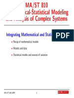 Integrating Mathematical and Statistical Models